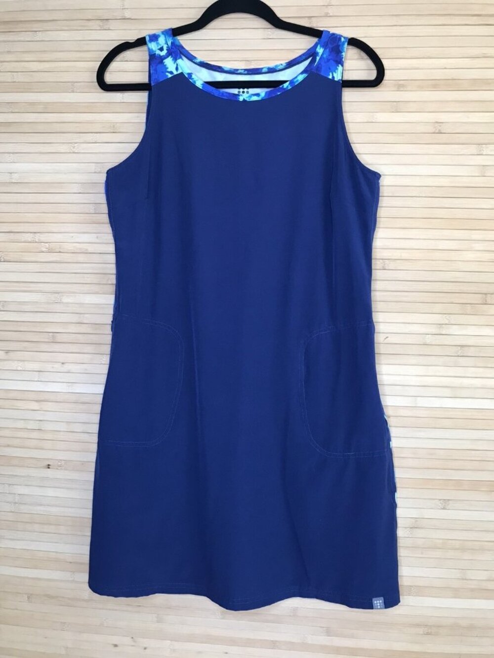 TITLE NINE Women's Navy Sleeveless Active Dress Size M Medium pockets - Picture 2 of 5